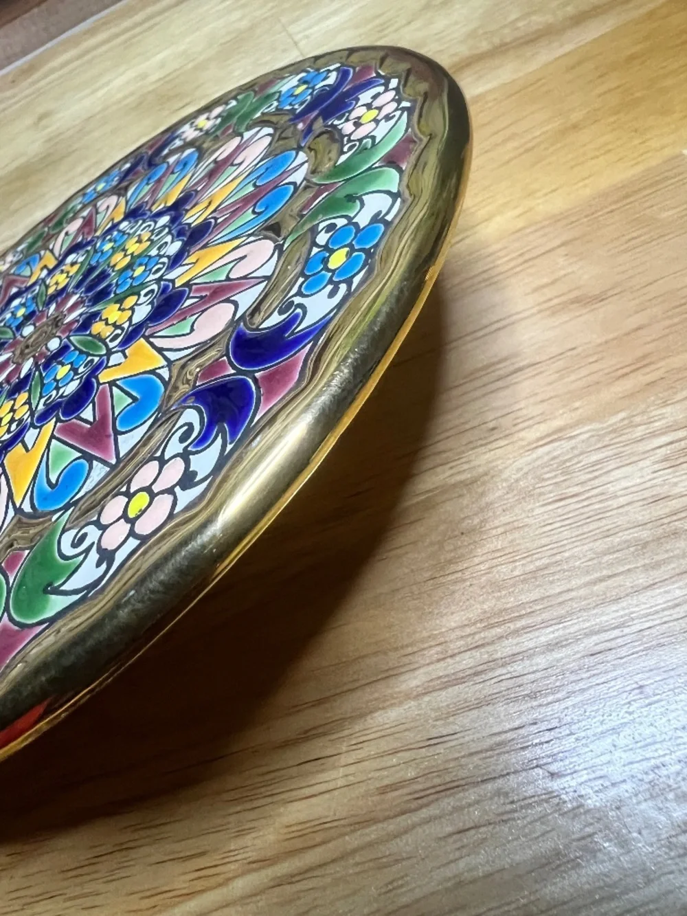 Cercolon Pintado a Mano España Decorative Wall Plate 24K Gold Rim Hand Painted - Picture 5 of 12